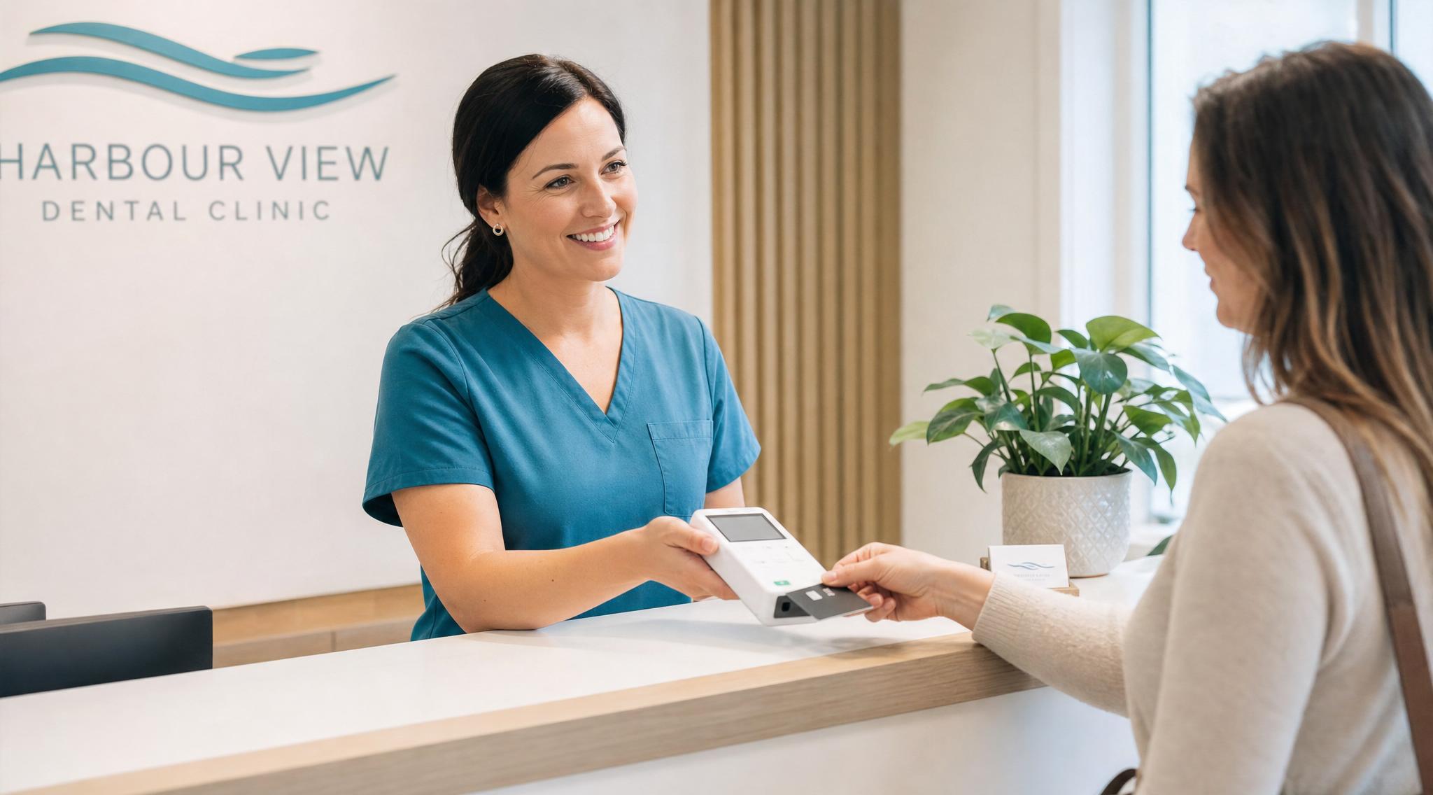 Healthcare practice payment terminal